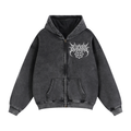 Zip-Through Boxy Fleece Hoodie